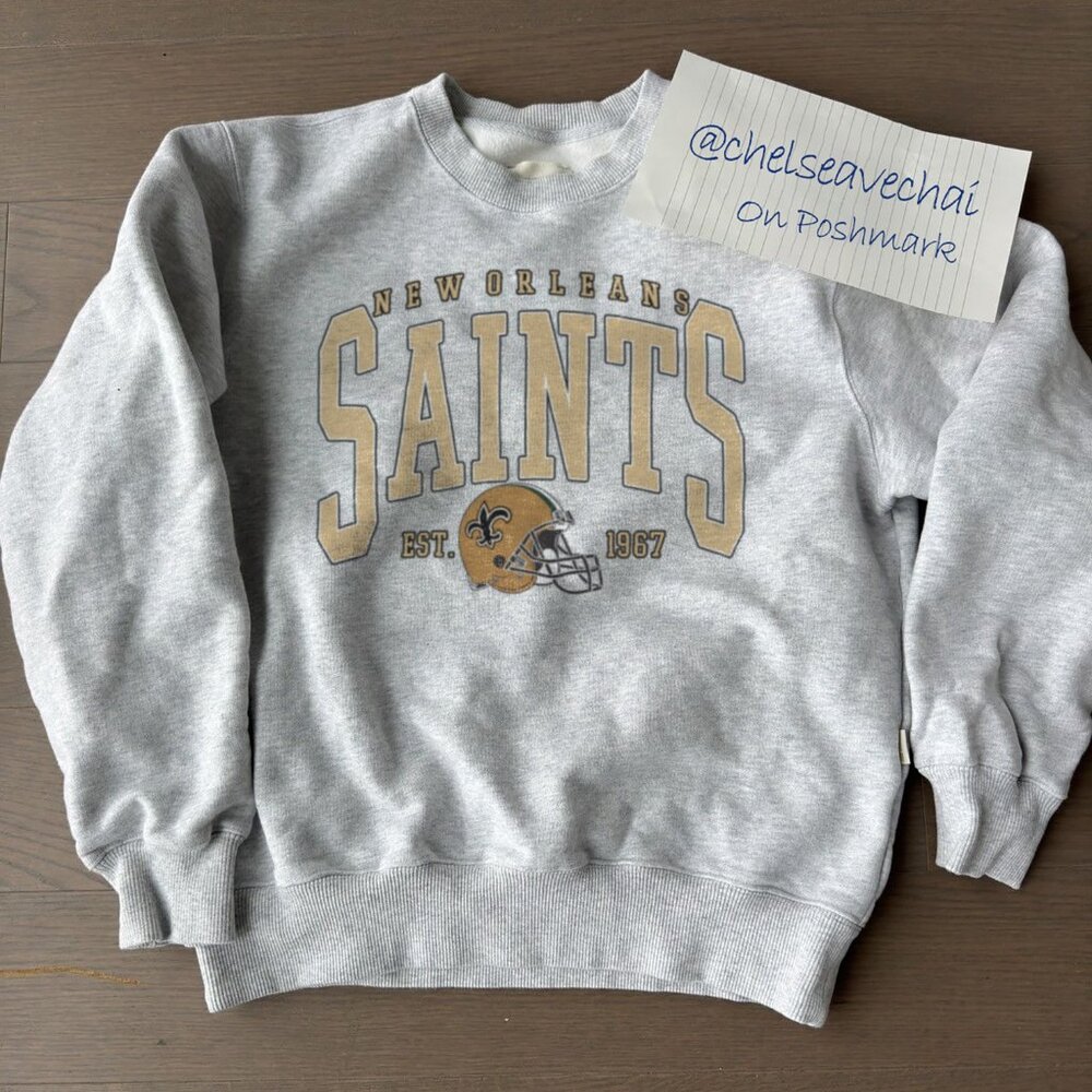 Vintage New Orleans Saints Football Sweatshirt, NFL New Orleans Saints Shirt Tee